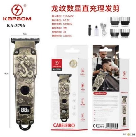  - Aparadores Eltricos     Cod. MAQUINA DE CABELO E BARBEAR KA-3796